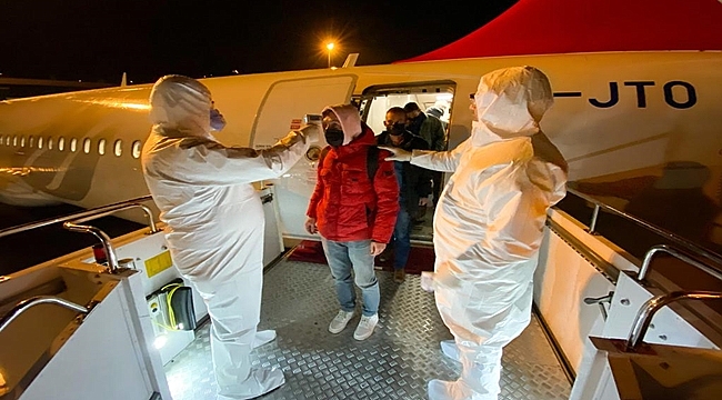 Azerbaycan'dan 181 vatandaşımız Ordu'ya getirildi