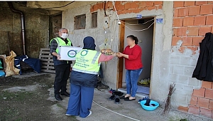 Büyükşehir yasak süresince gıda yardımı yaptı