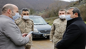 Demirci'den uygulama noktasına moral ziyareti