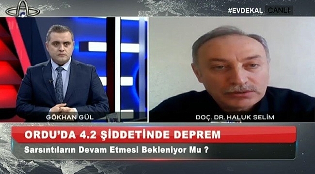 Deprem Uzmanından Ordu'daki depremle ilgili flaş açıklama