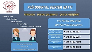 Evde kalanlara psikolojik destek