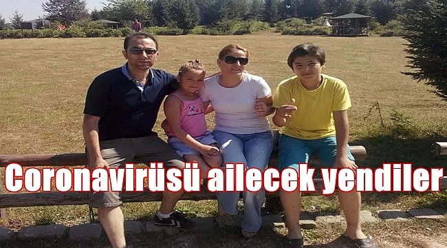 Coronavirüsü yenen Kabacı ailesi çifte bayram sevinci yaşadı