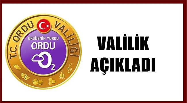 Ordu Valiliği sokağa çıkma yasağıyla ilgili yeni kararlar aldı