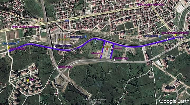 Yeni otogar yolunda çalışmalar hızlandı