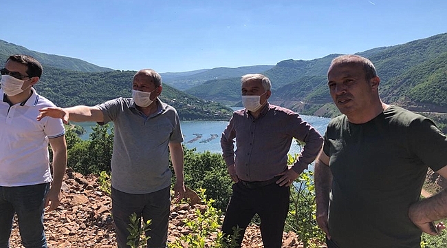 Çambaşı ile Topçam arası asfalt oluyor