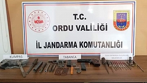 Kaçak silah atölyesine baskın