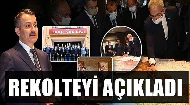 Bakan Pakdemirli Fındık Rekoltesini Açıkladı