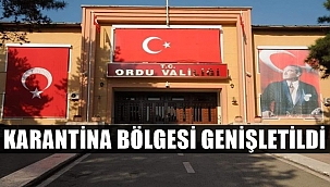 Ordu Valiliği Mahallenin tamamını karantinaya aldı