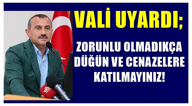 Vali Sonay Ordu&#039;da vaka saysının artışına dikkat çekti