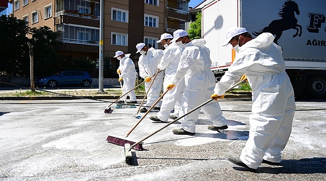Altınordu&#039;da Temizlik Timi Görev Başında