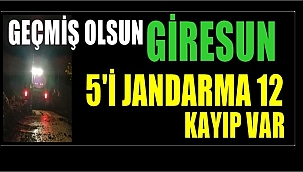 Giresun felaketi yaşadı