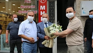 Güler ve Tomakin'den Şanlıtürk'e hayırlı olsun ziyareti