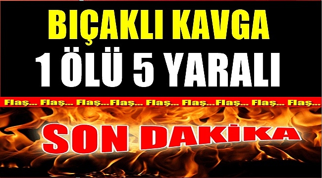 Ordu&#039;da bıçaklı kavga: 1 ölü 5 yaralı