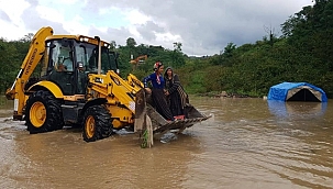 Ordu sağanak yağışlara teslim oldu