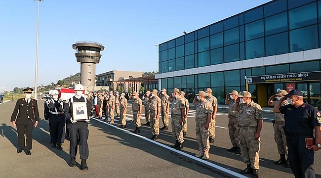 Şehit Uzman Çavuş memleketine törenle uğurlandı