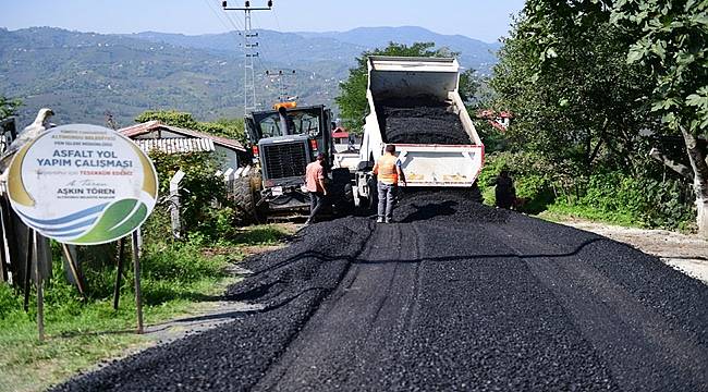 Altınordu&#039;dan Boztepe&#039;ye sıcak asfalt