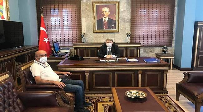 Muhtar Özcan&#039;dan Kaymakam Karahan&#039;a hayırlı olsun ziyareti
