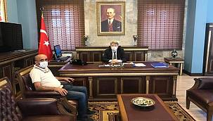 Muhtar Özcan'dan Kaymakam Karahan'a hayırlı olsun ziyareti