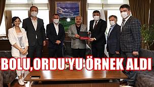 Ordu'daki projeler Bolu'da uygulanacak