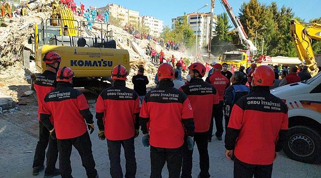 Ordu İtfaiyesi İzmir'de