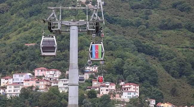 Teleferik tekrar hizmete açıldı