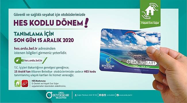 Toplu Taşımada &#039;HES KODU&#039; Dönemi