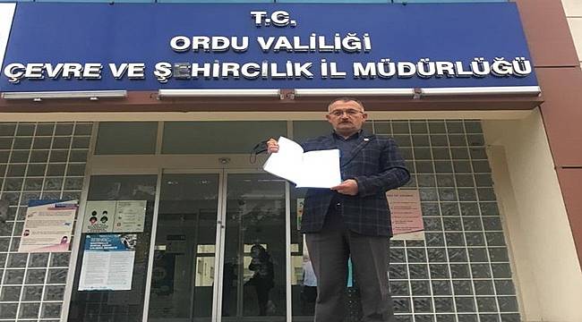 Muhtar taş ocağına itiraz etti