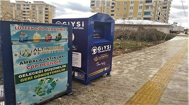 Altınordu eski giysileri ekonomiye kazandırıyor