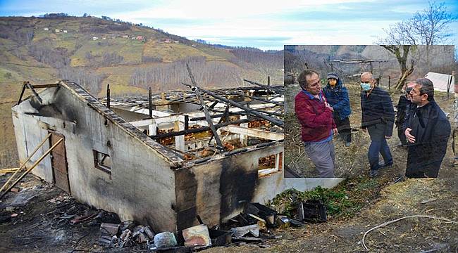 Ordu'da ev ve tavuk kümesi yandı