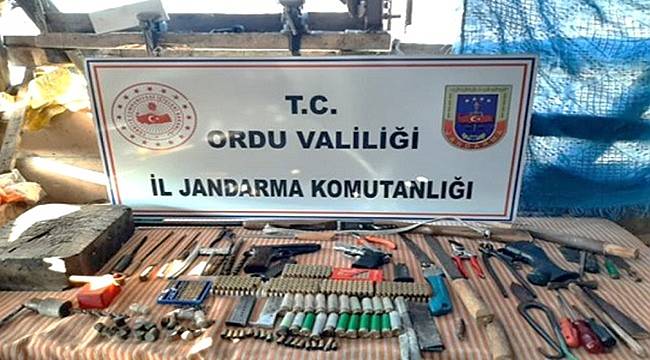Ordu'da jandarma baskınında ele geçti