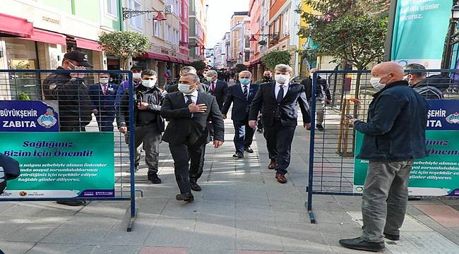 Vali Sonel Corona denetimine katıldı