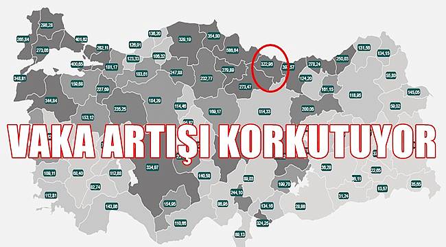 Ordu'da bir haftada 2422 kişi Coronaya yakalandı