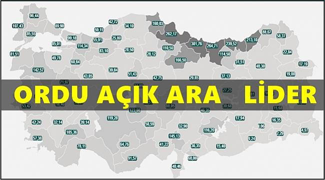 Ordu'da vaka sayısı hızla artıyor