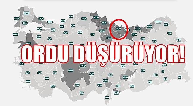 Tedbiri elden bırakmıyoruz: Ordu'da vaka sayısı düşüşe geçti!
