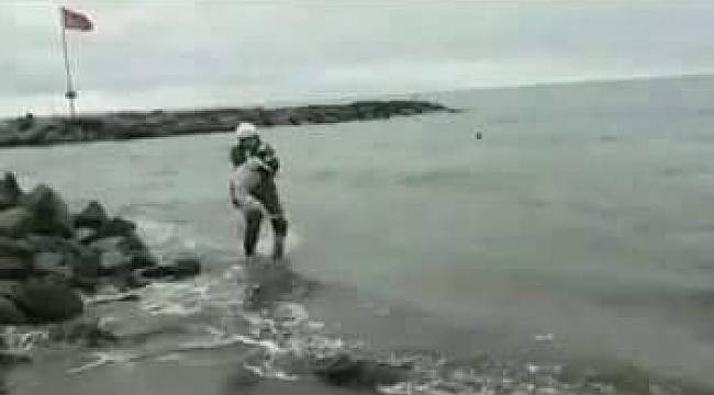 Donmak üzereyken kurtarıldı