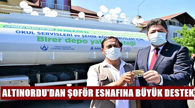 Altınordu Belediyesi'den akaryakıt desteği