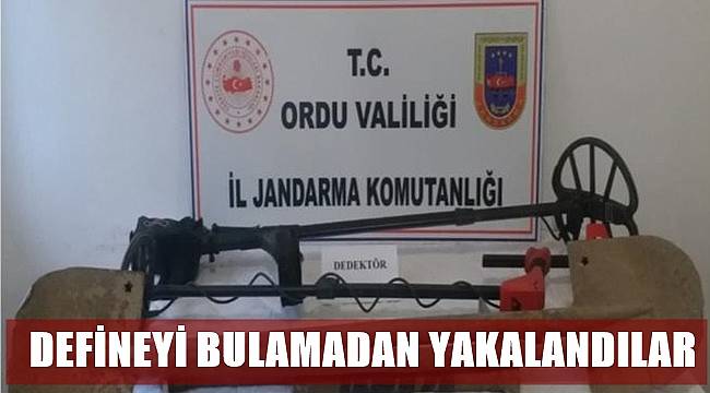 Kaçak defineciler jandarmaya yakalandı