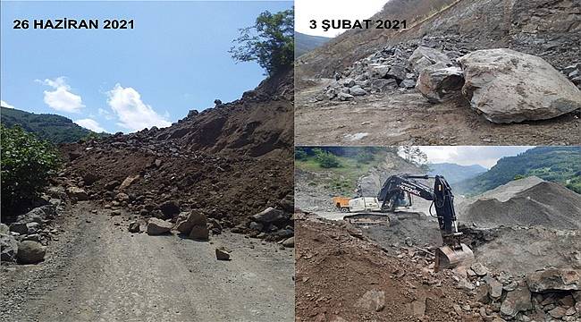 Dinamit patlatırken içme suyu hattına zarar verdiler