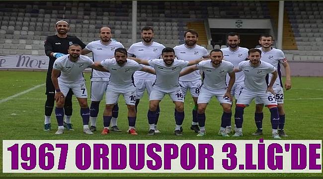 1967 Orduspor 3.Lig'e yükseldi