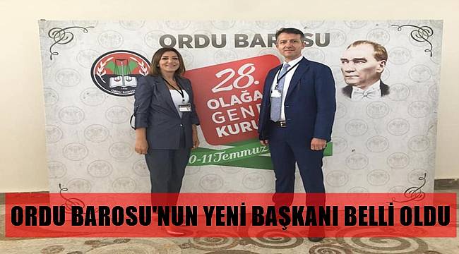 Ordu Barosu'nda bir ilk gerçekleşti