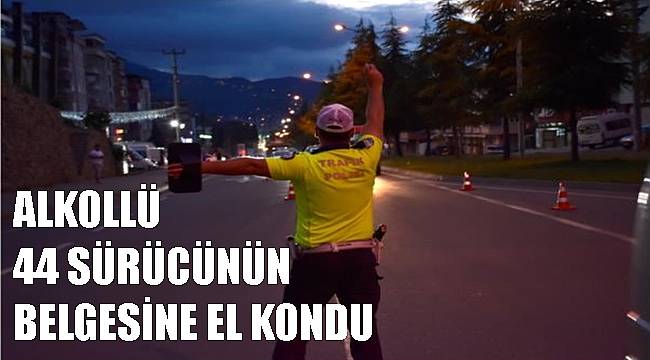 Ordu'da polis 2137 araç sürücüsüne ceza yazdı