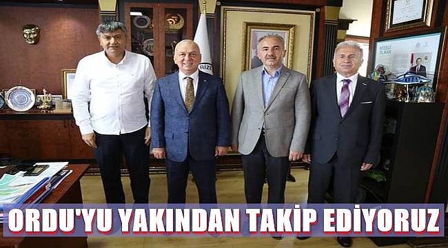 Başkan Metin: Ordu&#039;daki bazı projeleri Rize&#039;de uygulamak istiyoruz