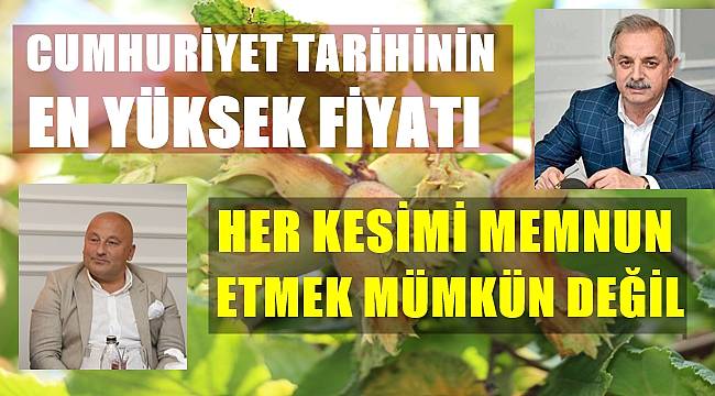 Fındık Fiyatı için Şahin ve Kahraman ne dedi?