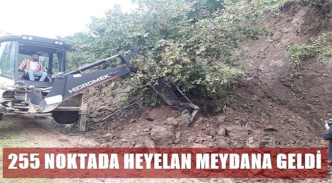 Ordu&#039;da 255 noktada heyelan meydana geldi