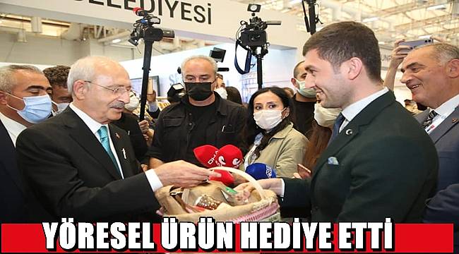 Başkan Tepe, Kılıçdaroğlu'na yöresel ürünler hediye etti