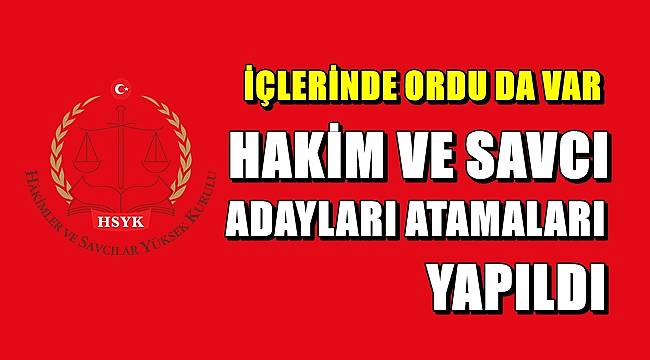 Savcı ve Hakim Adayları kura ile atandı