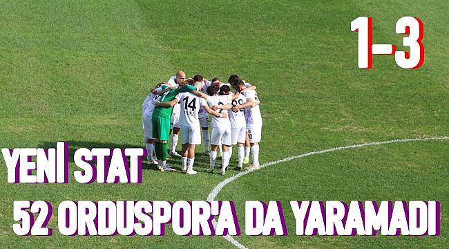 52 Orduspor kendi evinde İskendurunspor&#039;a yenildi