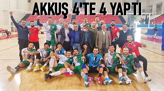 Akkuş Belediyespor Melikgazi Belediyespor'u rahat geçti: 3-0