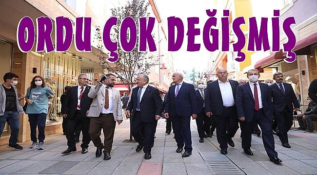 Başkanlar Ordu&#039;da değişimi gördü