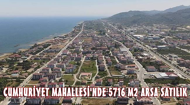 Cumhuriyet Mahallesi&#039;nde 5716 m2 arsa ihale ile satılacak